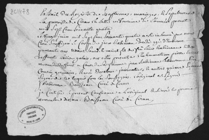 Centième denier et insinuations suivant le tarif (14 septembre 1760-30 novembre 1766)