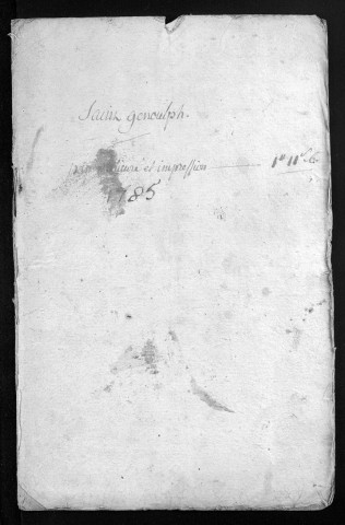 Baptêmes, mariages, sépultures, 1785