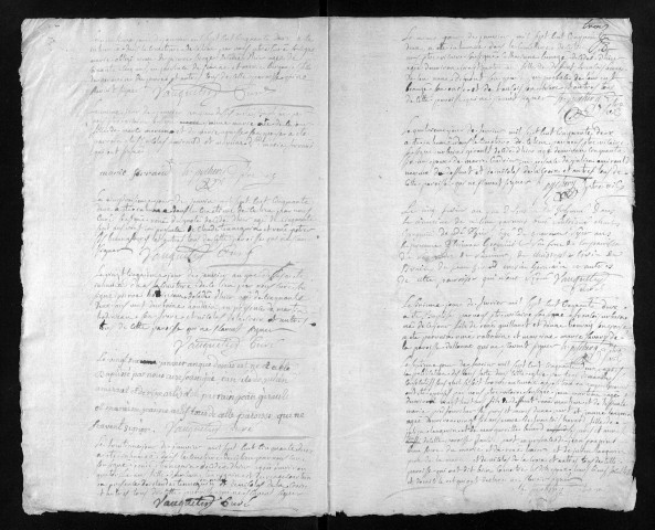 Baptêmes, mariages, sépultures, 1752