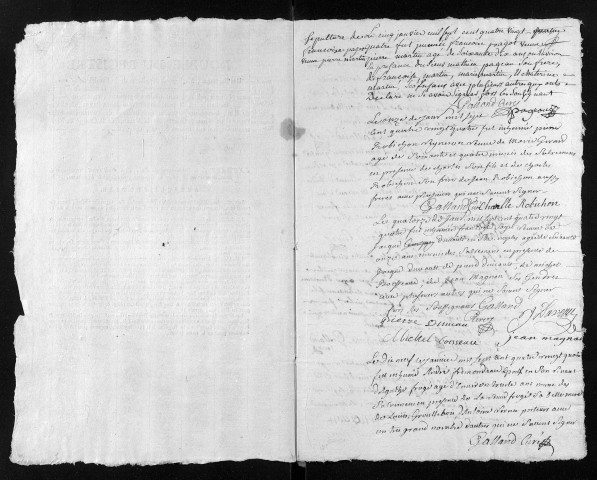 Collection du greffe. Baptêmes, mariages, sépultures, 1785