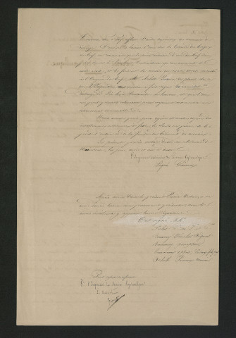 Instruction du règlement hydraulique du moulin, visite de l'ingénieur (29 mai 1849)