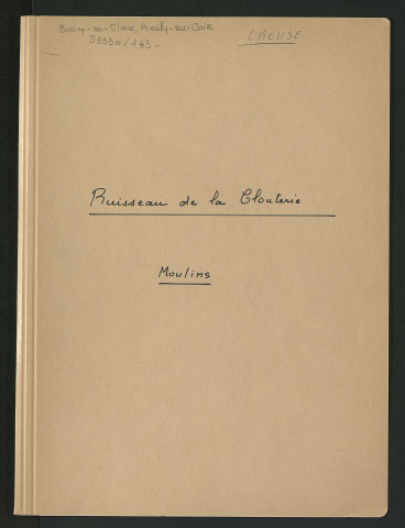 N° 1 - Affaires générales : Bossay-sur-Claise, Preuilly-sur-Claise (1860-1861)