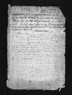 Collection du greffe. Baptêmes, mariages, sépultures, 1737-mai 1738 - Les années 1680-1736 sont lacunaires dans cett collection
