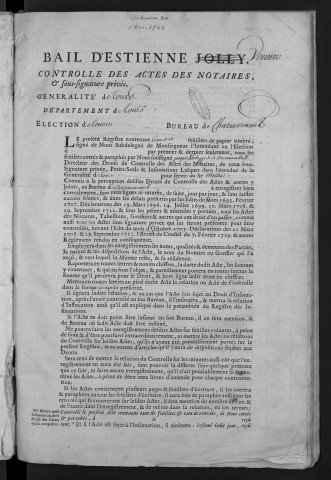 1741 (12 décembre)-1743 (17 janvier)