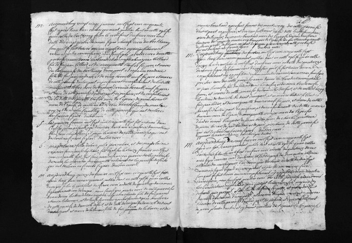 Collection du greffe. Baptêmes, mariages, sépultures, 1757