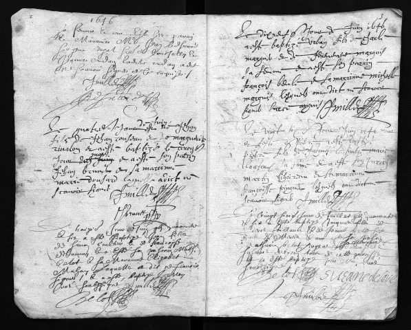 Collection communale. Baptêmes, mai 1646-mars 1649