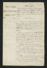 Projet de règlement d'eau, visite de l'ingénieur des Ponts et chaussées (5 mars 1841)