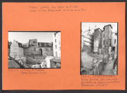 Futur jardin au cœur de l'îlot entre la rue Briçonnet et rue de la Paix : Saint-Pierre-le-Puellier cloitre façade nord ; Saint-Pierre-le-Puellier cloître fouilles façade nord sur cloître des maisons 3 et 5 de la place Plumereau.