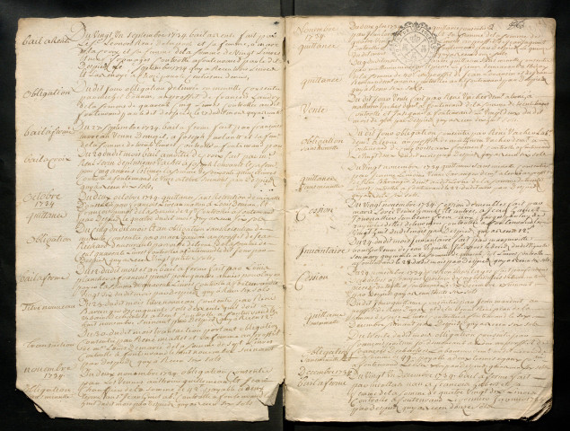 10 août 1734-3 février 1740