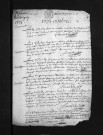Baptêmes, mariages, sépultures, 1675 - Les années 1673-1674 sont lacunaires dans la collection du greffe