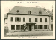 Le Mayet-de-Montagne, colonie de vacances : façade principale.