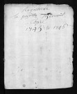 Baptêmes, mariages, sépultures, 1745-1747