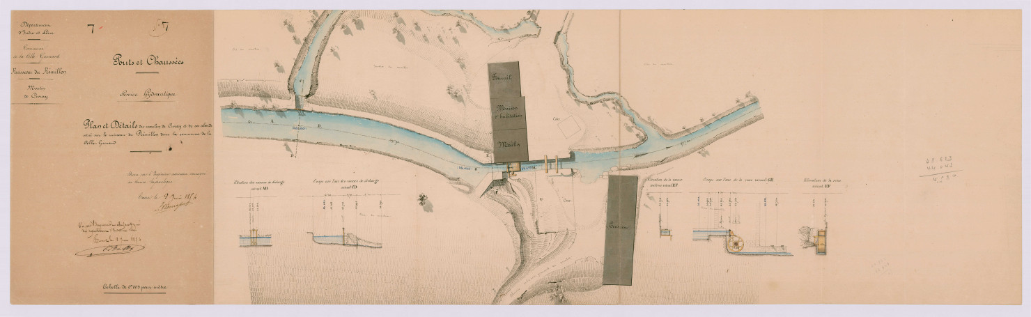 Plan et détails (2 juin 1854)