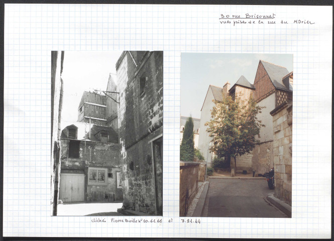 30 rue Briçonnet, vues prises de la rue du Mûrier.