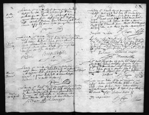 Collection communale. Baptêmes, 8 juillet 1655-1667
