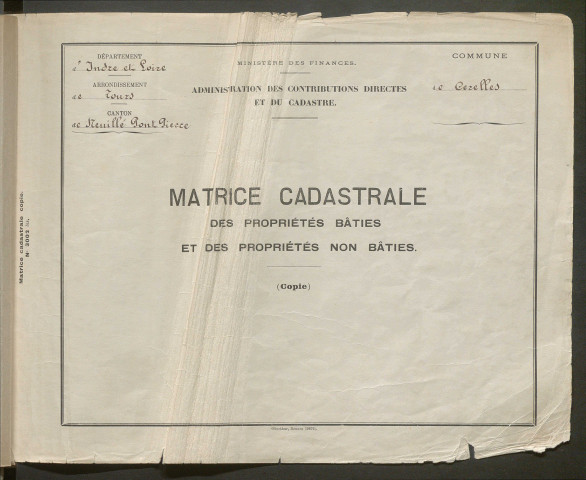 Table des comptes de la matrice. Comptes actifs personnes morales et A - P.