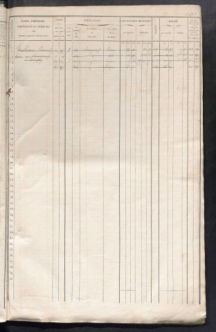 Matrice des propriétés foncières, fol. 1001 à 1341 ; récapitulation des contenances et des revenus de la matrice cadastrale, 1838 ; table alphabétique des propriétaires.