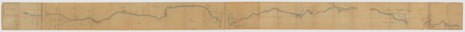 Plan général de la rivière Indre, dans la commune d'Azay-le-Rideau (29 octobre 1851)