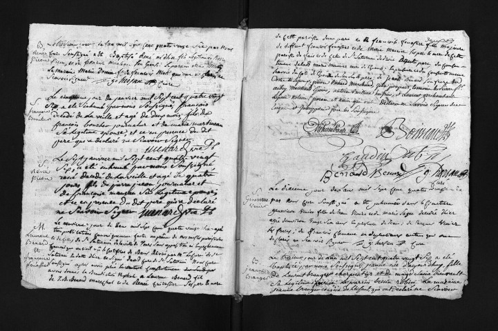 Baptêmes, mariages, sépultures, 1786