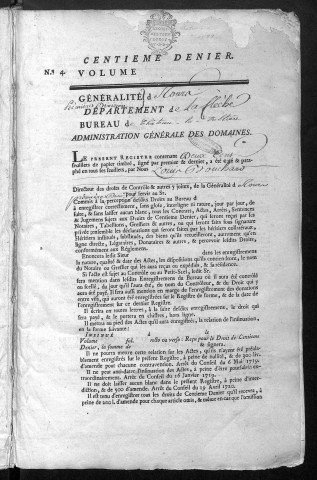 1781 (1 octobre)-1788 (16 juin)