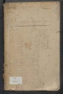 Table des contrats de mariages, 1772-1817 N° d'origine : 1