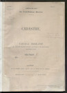Secteur de Tours-Saint-Etienne. Etats des sections F à I (1858).