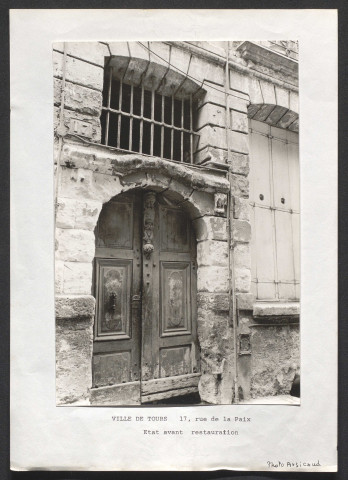 17 rue de la Paix, état avant restauration.