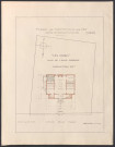 Plage de Hauteville-sur-Mer. Plan de l'étage supérieur de la villa " Les Courlis", échelle de 0,01 P.M.
