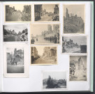 Bâtiments en ruine, soldats allemands, rue Nationale à Tours.