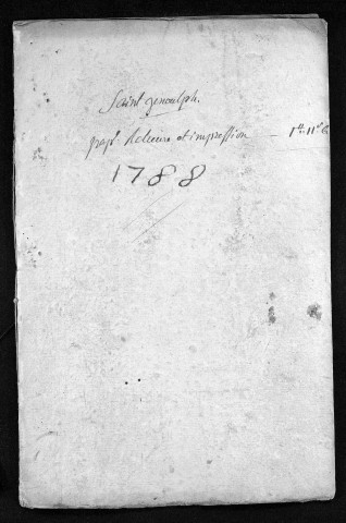 Baptêmes, mariages, sépultures, 1788