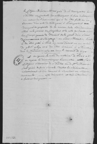 Centième denier et insinuations suivant le tarif (10 mars 1769-18 mars 1776 )