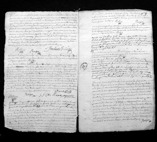 Collection du greffe. Baptêmes, mariages, sépultures, 1740-14 janvier 1741