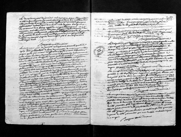 Collection du greffe. Baptêmes, mariages, sépultures, 1764