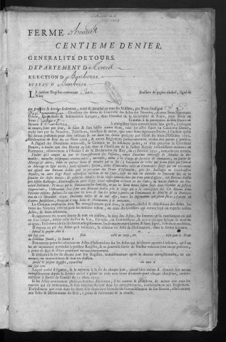1757 (1er juin) - 1758 (3 juillet)