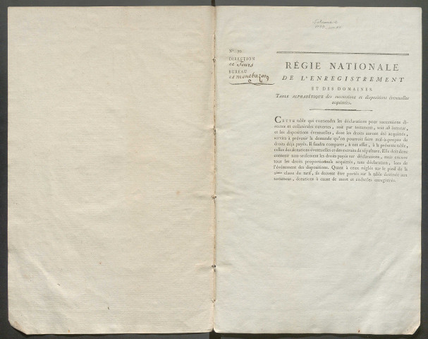 1790-an XI – N° d'origine : 2