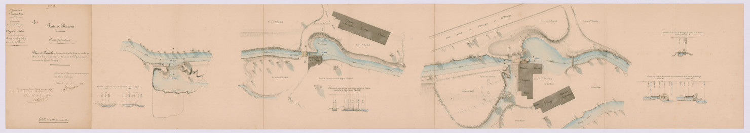 Plan et détails (9 juin 1854)