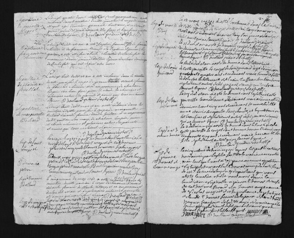 Baptêmes, mariages, sépultures, 1741-1742