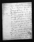 Collection du greffe. Baptêmes, mariages, sépultures, 1712
