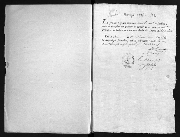 Mariages, an VII-an XI