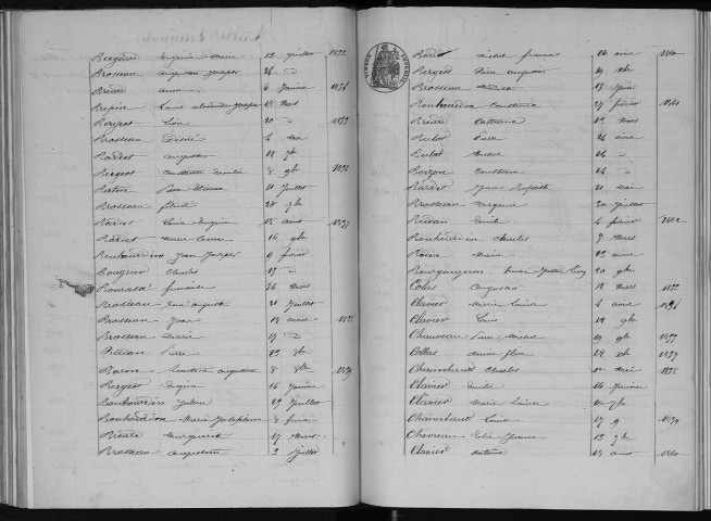 Naissances, mariages, décès