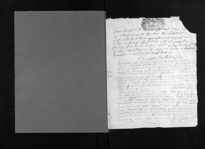 Baptêmes, mariages, sépultures, 1723