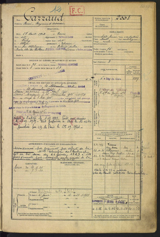 Classe 1924. Matricules n°2001-2095