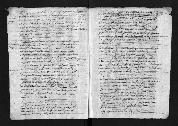 Collection du greffe. Sépultures, 1753