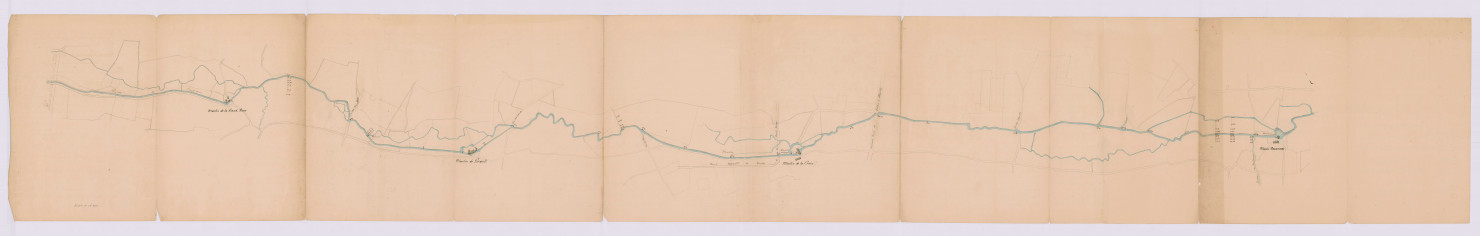 Plan général de la rivière de l'Aigronne (21 avril 1848)
