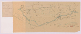 Réclamation du Conseil municipal de Pont-de-Ruen : plan d'ensemble, profils (12 septembre 1889)