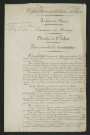 Procès-verbal de constatation (24 octobre 1834)