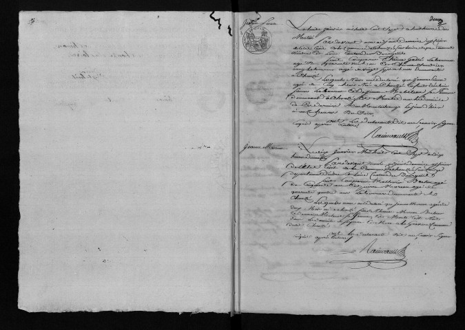 Décès, 1807-1832 - Lacune : actes n° 85 à 90 de l'année 1823