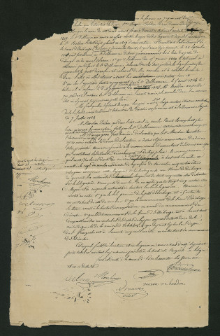 Réclamation contre le moulin de Nouet, visite de l'ingénieur des Ponts et Chaussées (16 octobre 1834)