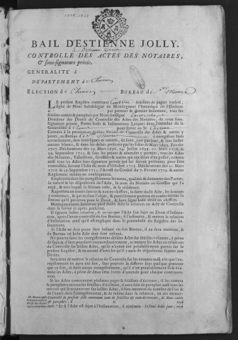 1738 (25 juillet)-1739 (3 avril)
