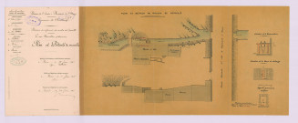 Révision du règlement d'eau : plan et détails (10 juin 1905)